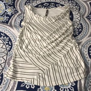 Isis Striped Activewear Top - Medium